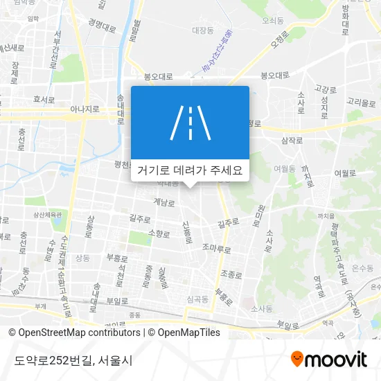 도약로252번길 지도