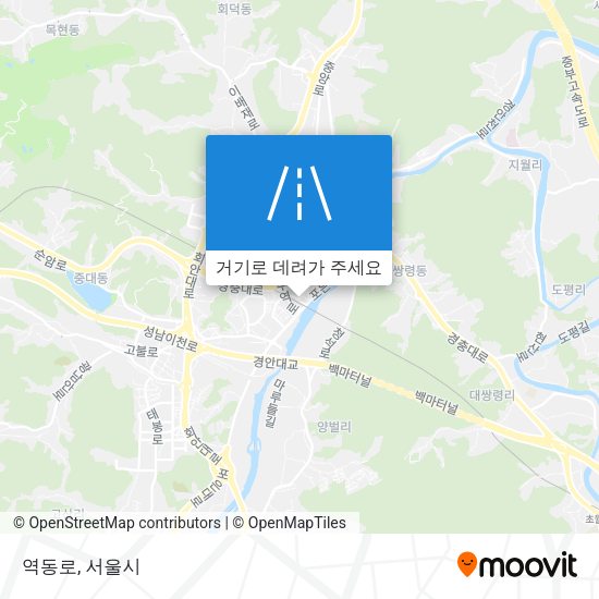 역동로 지도