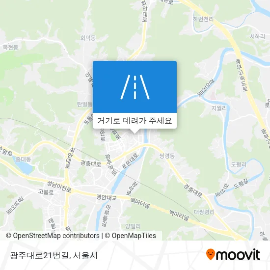 광주대로21번길 지도