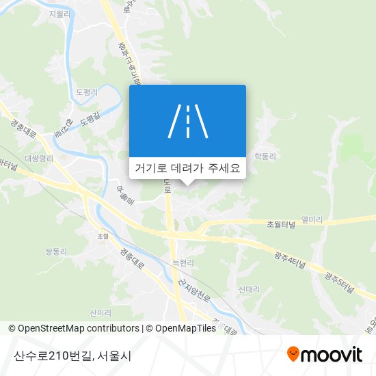 산수로210번길 지도