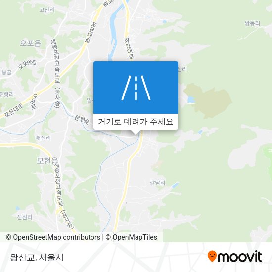 왕산교 지도