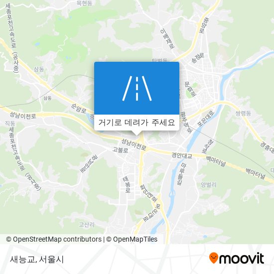 새능교 지도