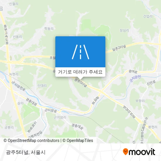 광주5터널 지도