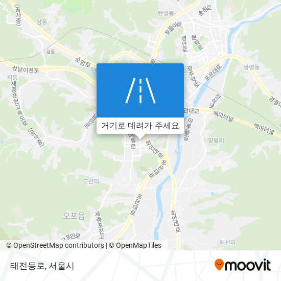 태전동로 지도