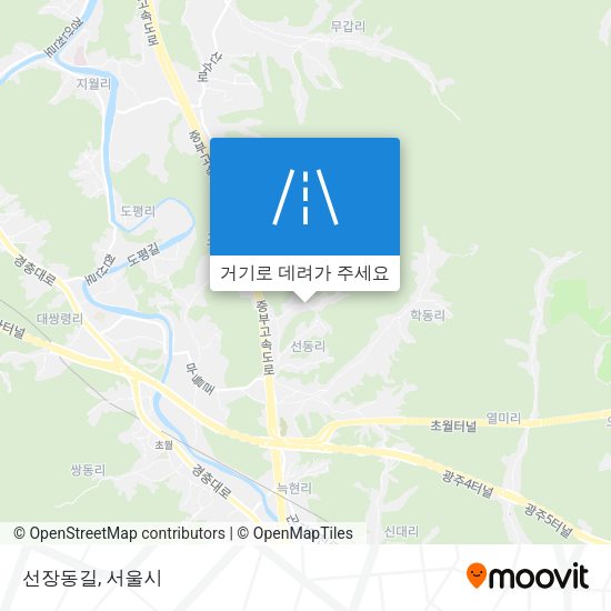 선장동길 지도