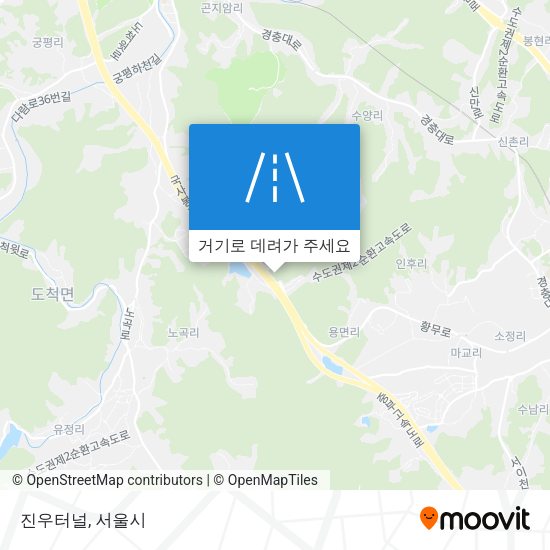 진우터널 지도