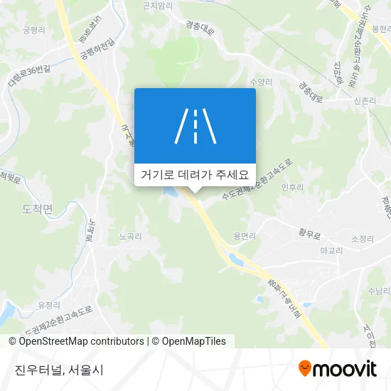진우터널 지도