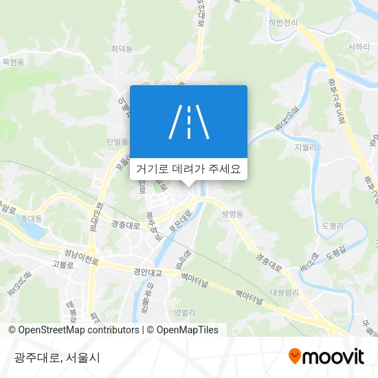 광주대로 지도