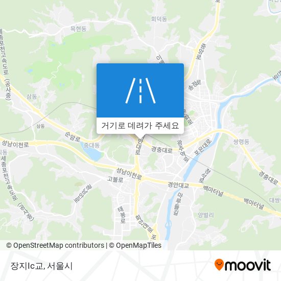 장지Ic교 지도