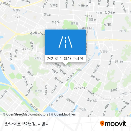 함박뫼로152번길 지도