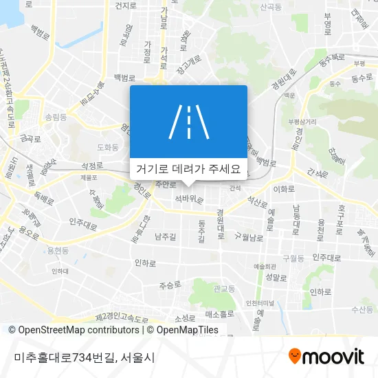 미추홀대로734번길 지도