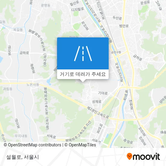 설월로 지도
