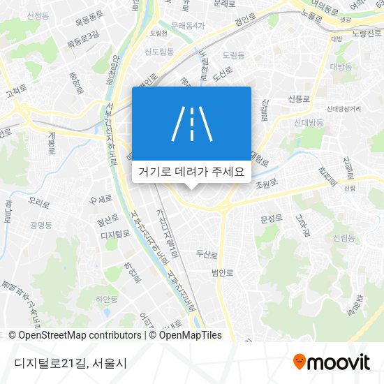 디지털로21길 지도