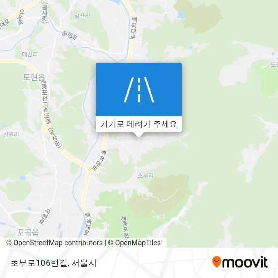 초부로106번길 지도
