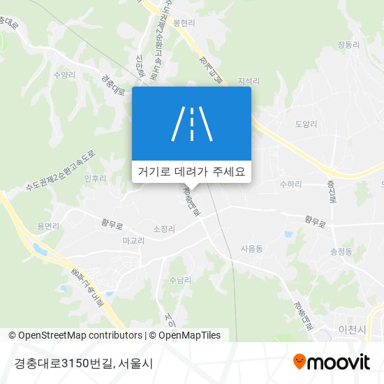 경충대로3150번길 지도