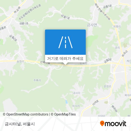 금사터널 지도