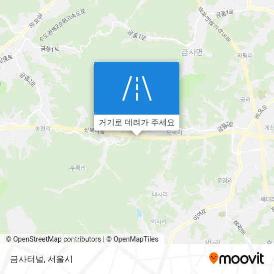금사터널 지도