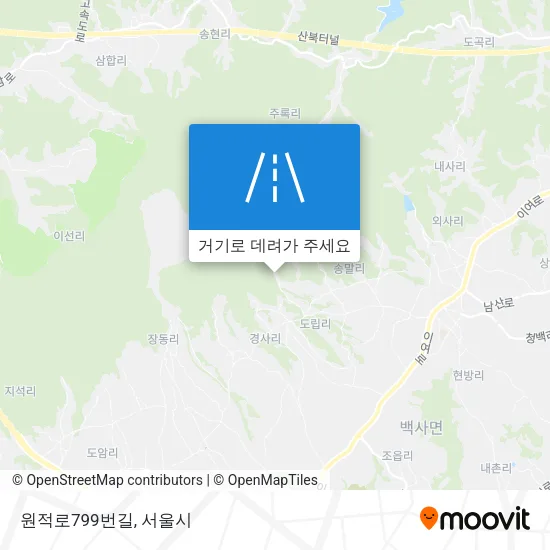 원적로799번길 지도
