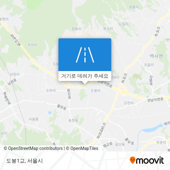 도봉1교 지도
