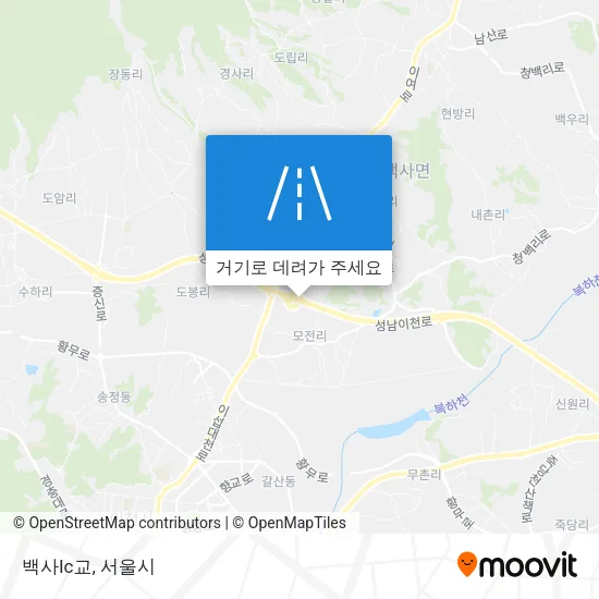 백사Ic교 지도