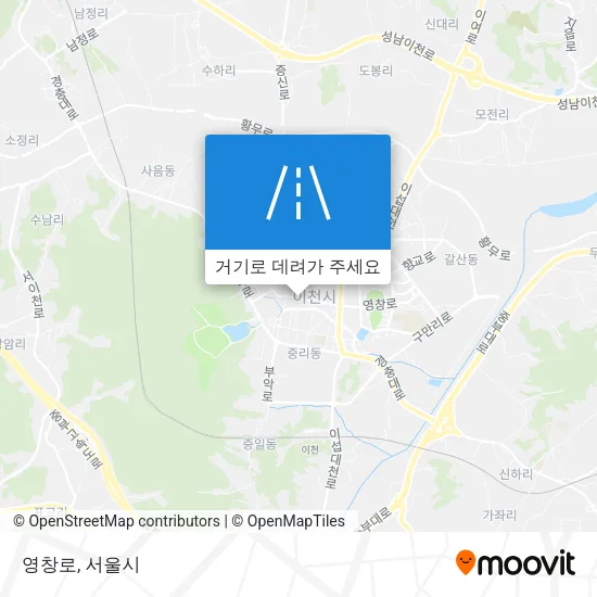 영창로 지도