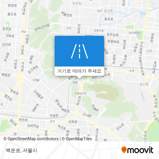 백운로 지도
