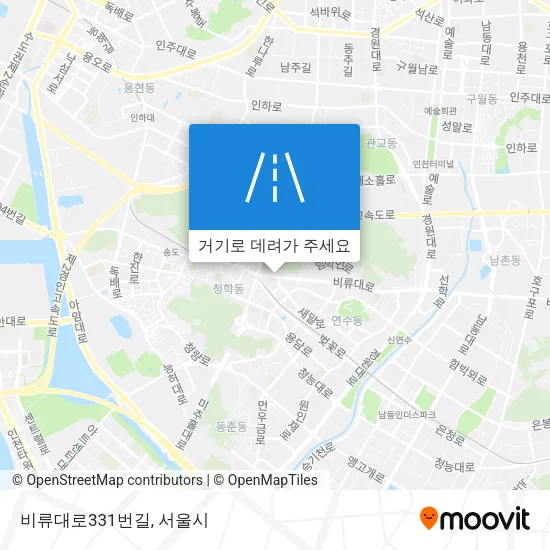 비류대로331번길 지도
