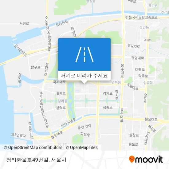 청라한울로49번길 지도