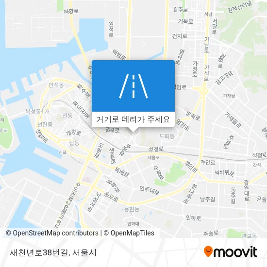 새천년로38번길 지도