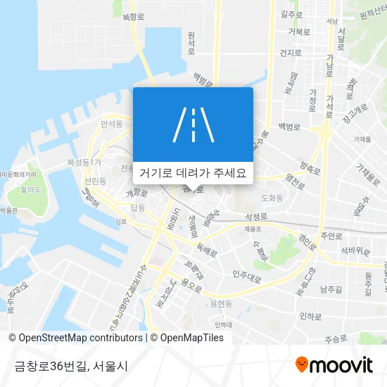 금창로36번길 지도