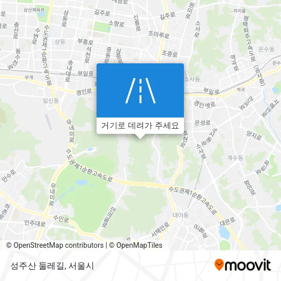 성주산 둘레길 지도