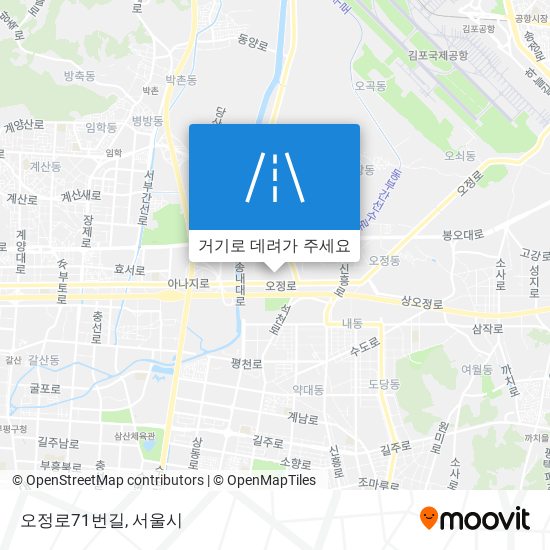 오정로71번길 지도