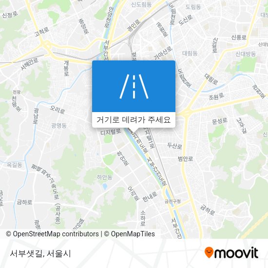 서부샛길 지도