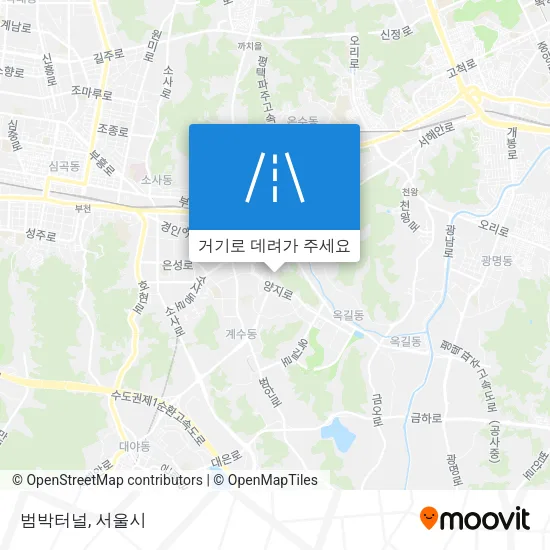 범박터널 지도