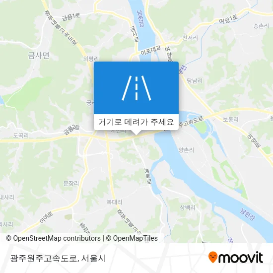 광주원주고속도로 지도