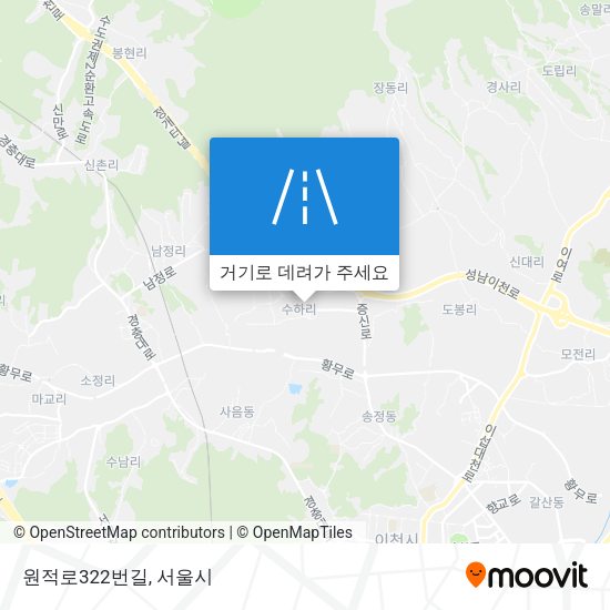 원적로322번길 지도