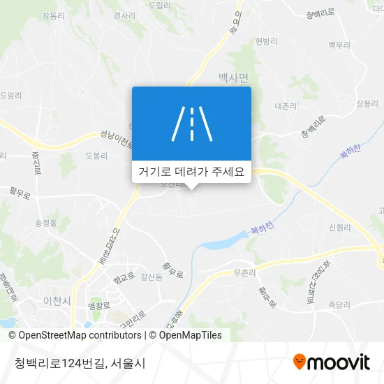 청백리로124번길 지도