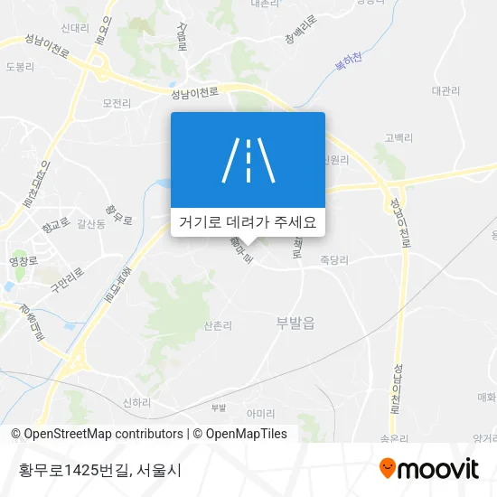황무로1425번길 지도