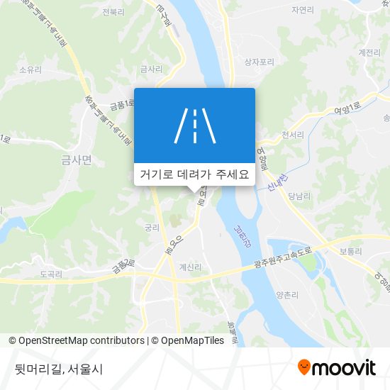 뒷머리길 지도