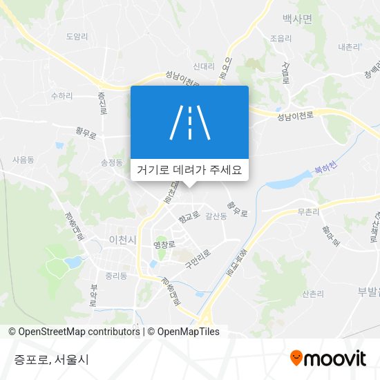 증포로 지도