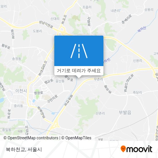 복하천교 지도