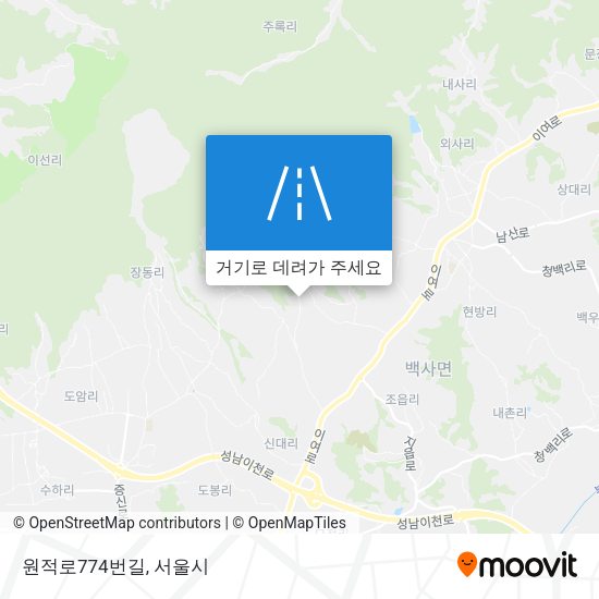 원적로774번길 지도