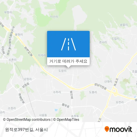 원적로397번길 지도