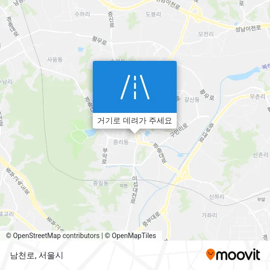 남천로 지도