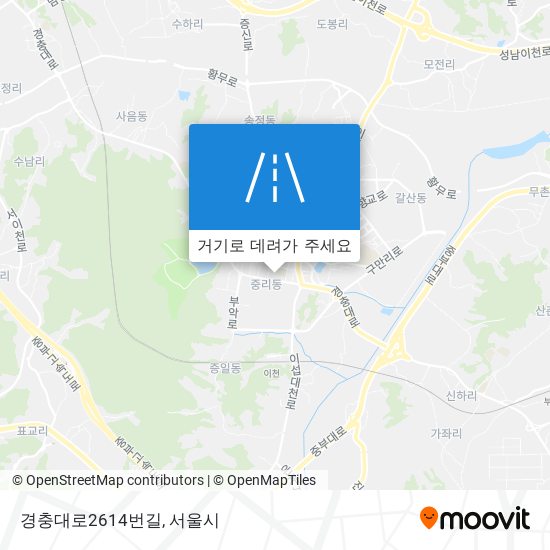 경충대로2614번길 지도