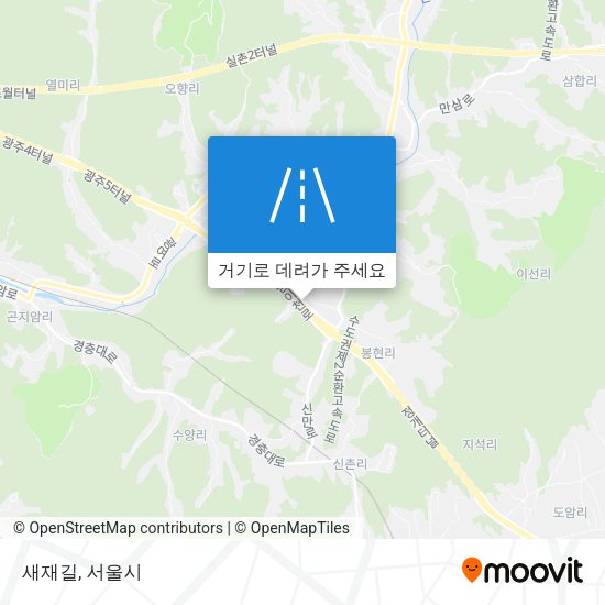 새재길 지도