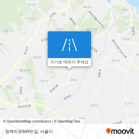 청백리로609번길 지도