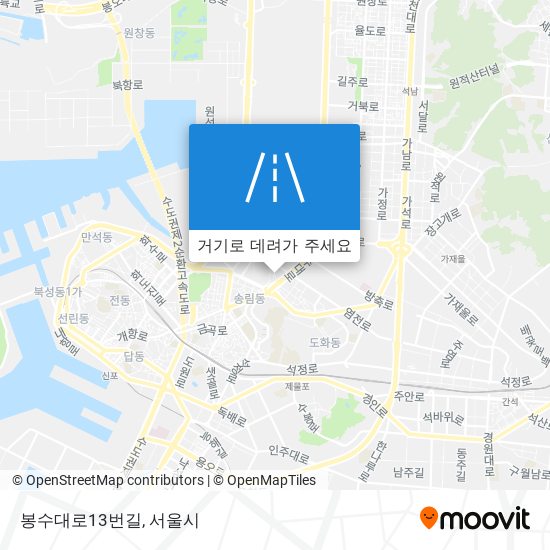 봉수대로13번길 지도