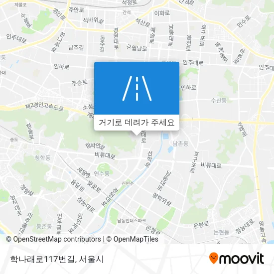 학나래로117번길 지도