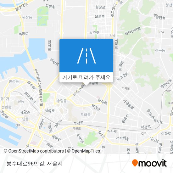 봉수대로96번길 지도